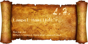 Lampel Hamilkár névjegykártya